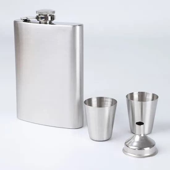 스테인리스 힙플라스크 술잔 세트 200ml 2개입