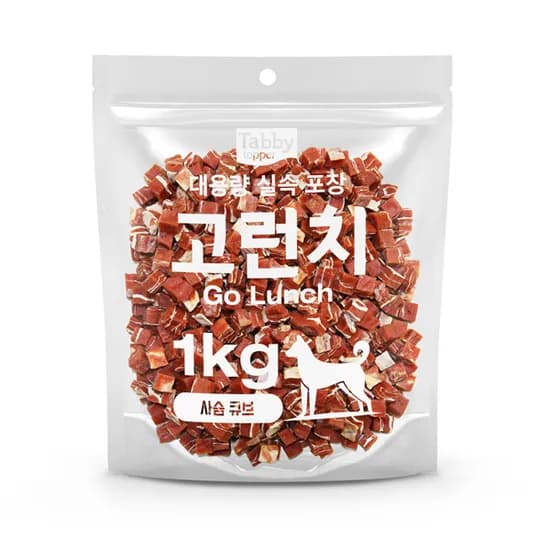 테비 고런치 강아지간식 고런치 사슴큐브 1kg 1개 11,200원