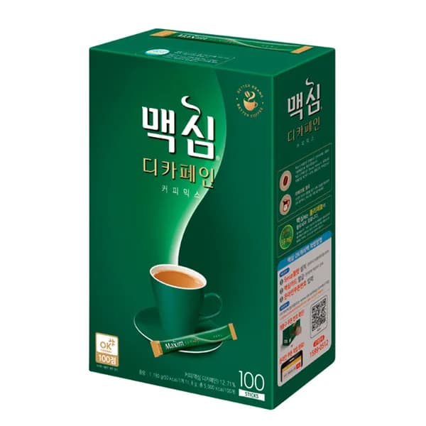 동서식품 맥심 디카페인 커피믹스 100개 23,170원