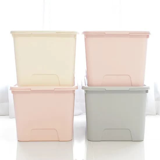 가쯔 마카롱 리빙박스 120L 라이트그레이 2개
