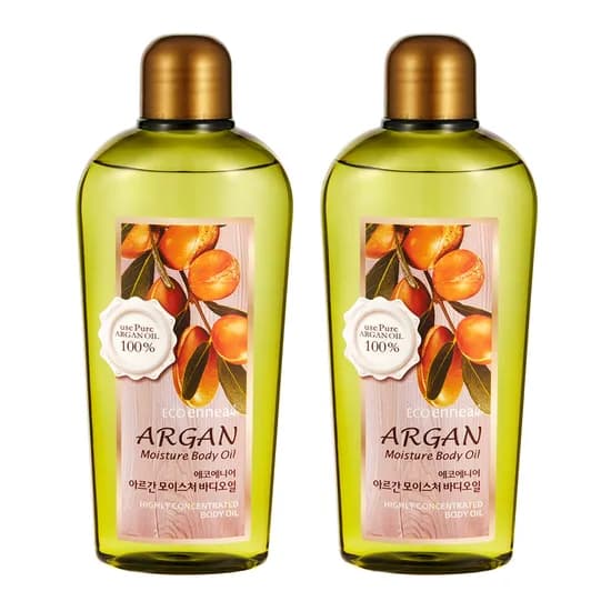 과일나라 에코에니어 아르간 모이스처 바디오일, 200ml, 2개
