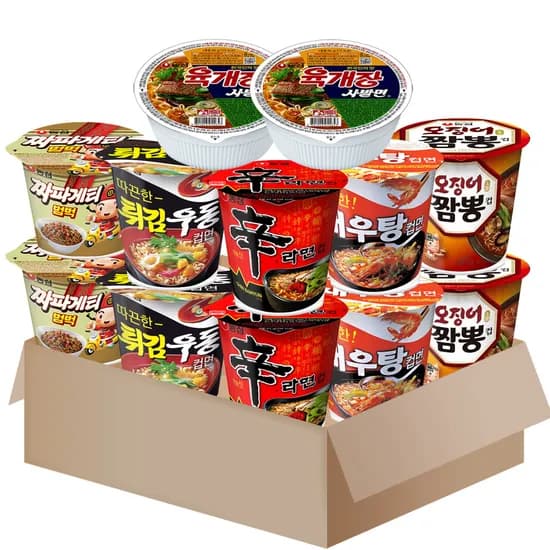 농심 컵라면 세트 신라면 2개 외 5종 1세트