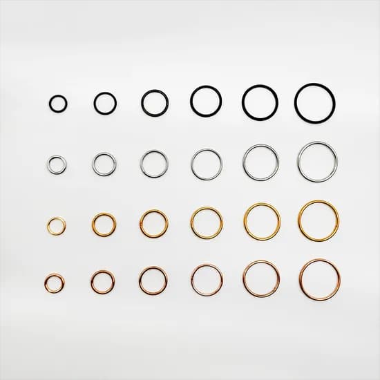 온더마스 1.2mm 세그먼트 링피어싱 써지컬, 핑크, 12mm