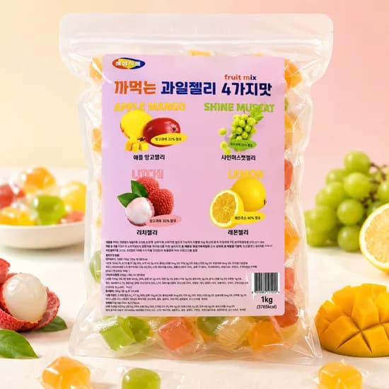 까먹는 과일젤리 4가지맛 1kg 1개 9,090원