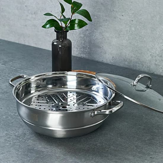 비스카 스테인리스 34cm 찜솥 세트, 1개