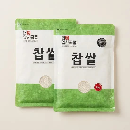 더알찬곡물 찹쌀 2kg 2개