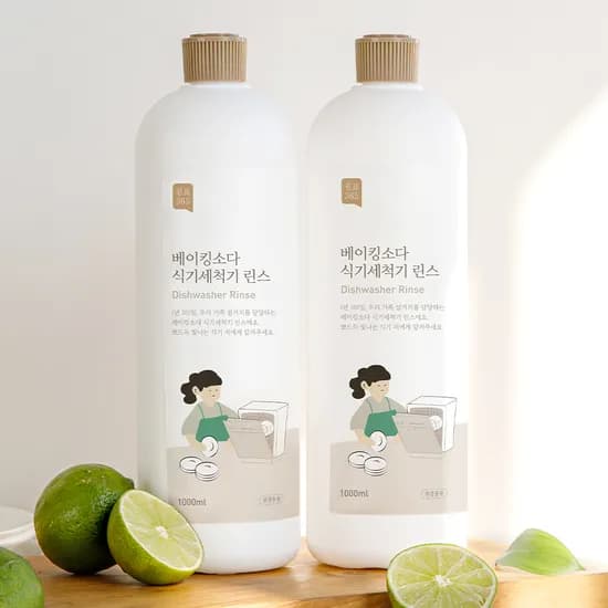 쉼표365 베이킹소다 식기세척기 린스 1L 2개