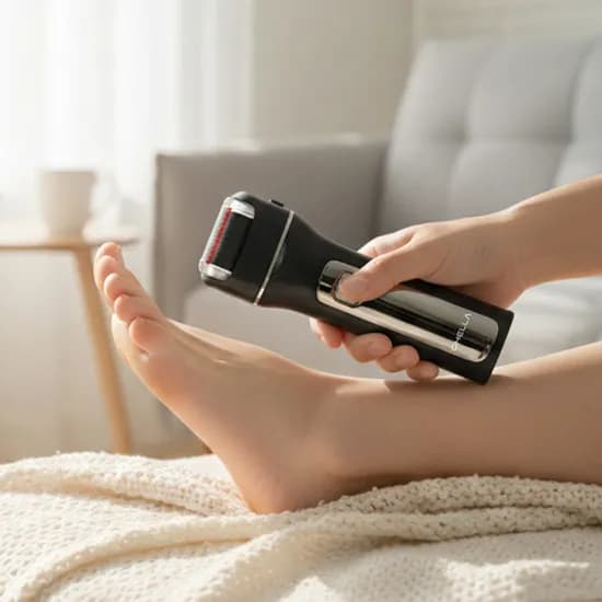 오엘라 바디케어 CR03 듀얼스핀 각질제거기, 블랙, 1개