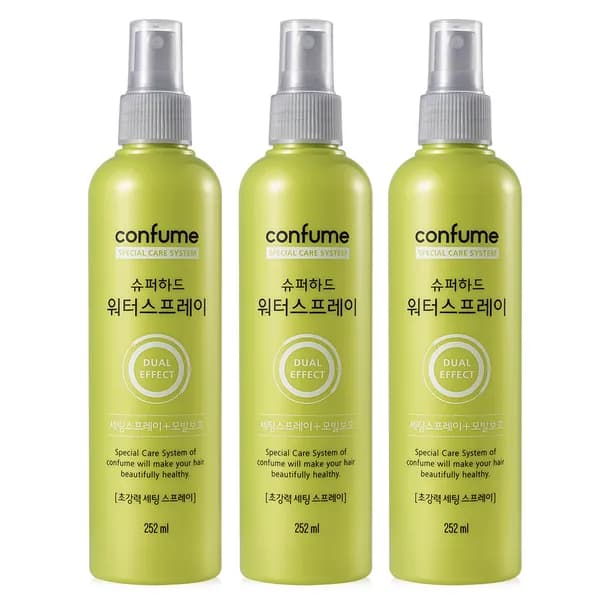 과일나라 컨퓸 슈퍼하드 워터 스프레이 252ml 3개