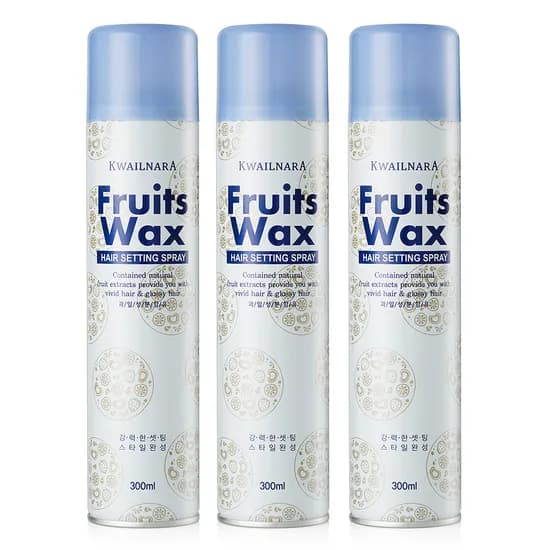 과일나라 후르츠왁스 헤어세팅 스프레이 300ml 3개