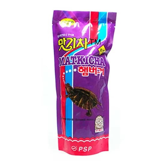 PSP 맛기차 햄버거 거북이사료, 160g, 1개