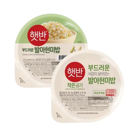 햇반 발아현미밥 130g 36개
