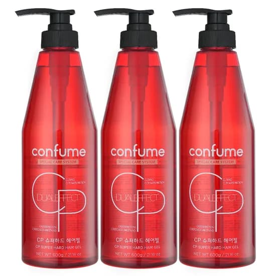 과일나라 컨퓸 CP 슈퍼하드 헤어젤 600ml 3개