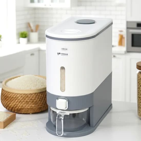 키친아트 허브 쌀보관통 KR-KG10, 10L, 190x370x375mm, 1개