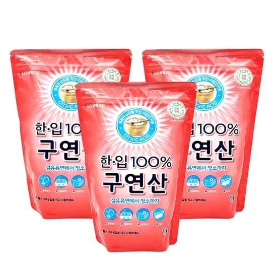 한입 구연산 1kg 3개