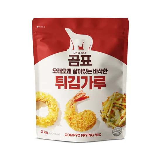 곰표 튀김가루 2kg 4개