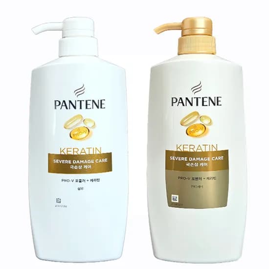 팬틴 극손상케어, 샴푸, 750ml, 1개 + 컨디셔너, 750ml, 1개