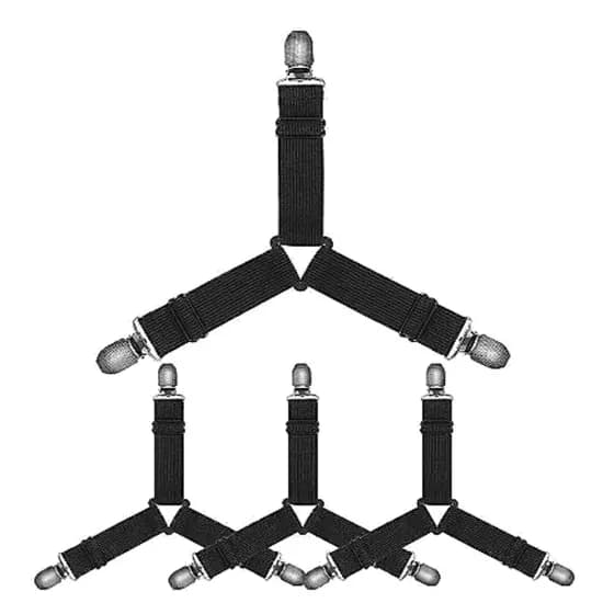 나미나라 이불 밀림 방지 밴드, 블랙, 4개
