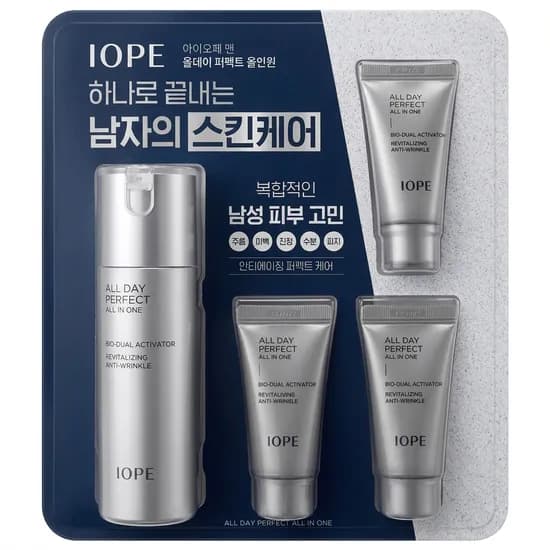 아이오페 맨 올데이 퍼펙트 올인원 120ml + 30ml 3입 210ml 1세트