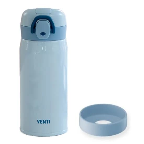 벤티 원터치 보온보냉병 어린이 텀블러, 샤인블루, 350ml, 1개