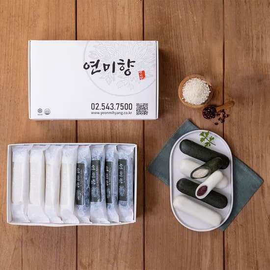 연미향 흰 쑥 앙금가래떡 혼합형 80g 18봉