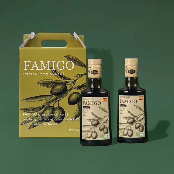 파미고 유기농 엑스트라 버진 올리브 오일 500ml 1개