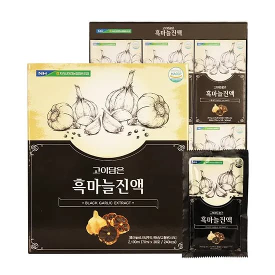 고이담은 흑마늘진액 70ml 30포 3박스