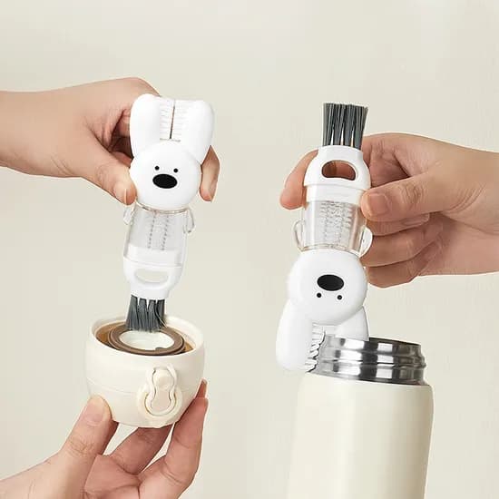 4 in 1 토끼 텀블러 세척솔, 화이트, 1개