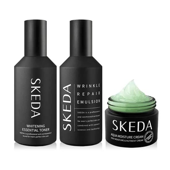 스케다 남자 미백 주름개선 기초 3종세트, 135ml, 2개, 50ml, 1개
