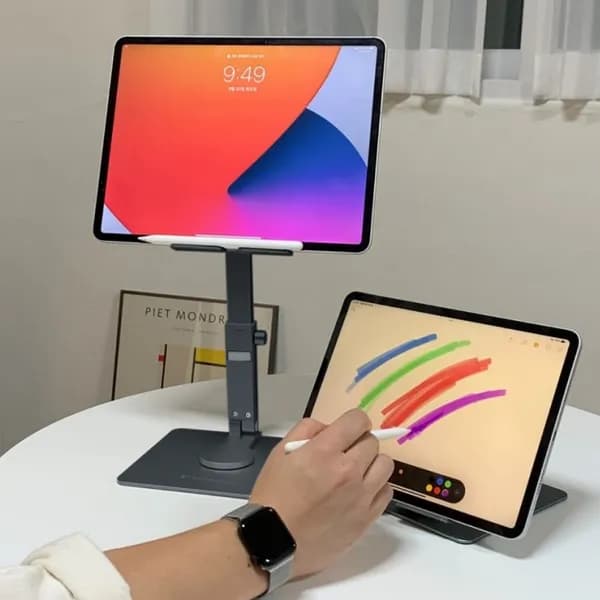 이코노미쿠스 휴대용 태블릿 거치대 스페이스 그레이 1개