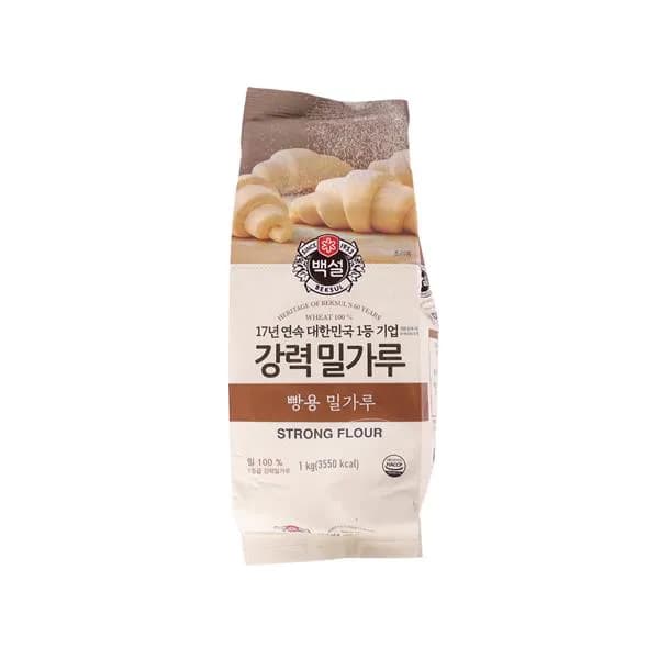백설 강력 밀가루 빵용 밀가루 1kg