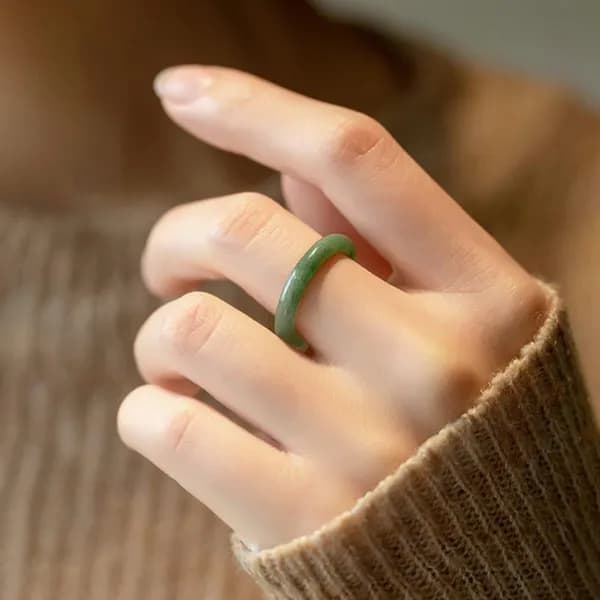 천연 A급 비취 옥 반지 21mm 22호 선물용 케이스 포함 1개 15,900원