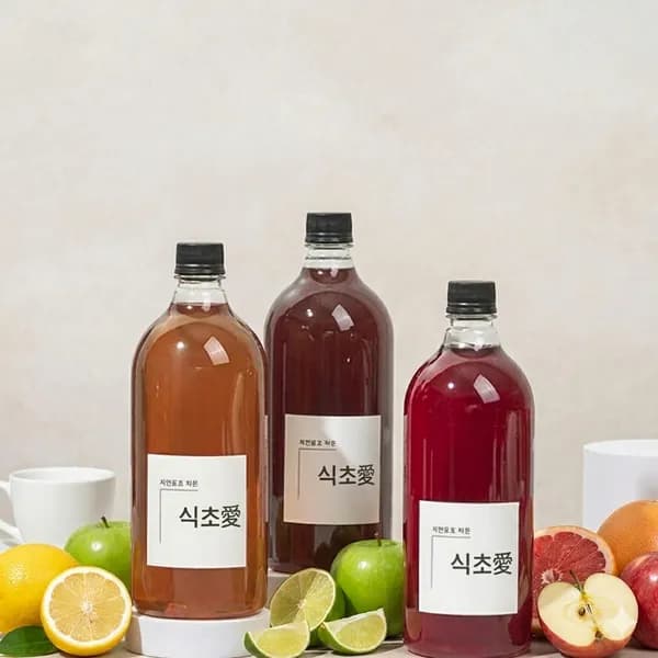 식초애 천연 자연발효 음용 수제 레몬 식초 500ml 1개
