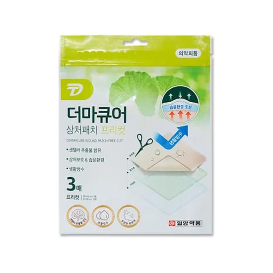 일양약품 더마큐어 상처패치 프리컷, 3매, 1개