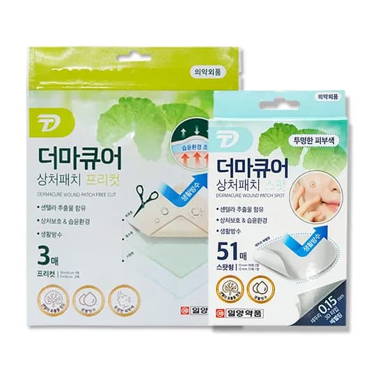 일양약품 더마큐어 병풀 상처패치, 프리컷/스팟형, 3매입, 1개