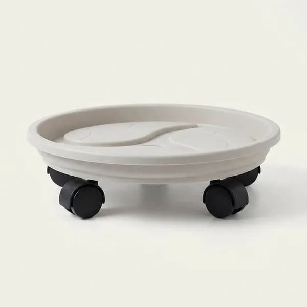 ECHOBELLE 원형 화분받침대 33cm 이동식 플라스틱 1개