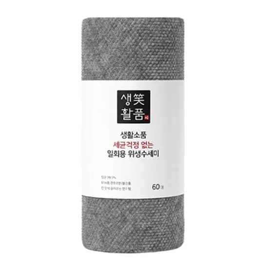 일회용 위생수세미 그레이 60매 1개