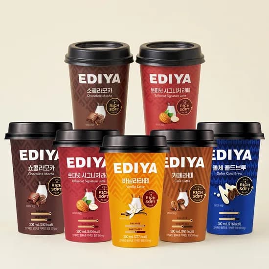 이디야 컵커피 5종 혼합 300ml 20개
