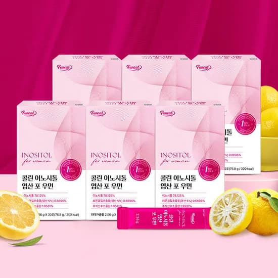 퍼니트 콜린 미오이노시톨 엽산 포 우먼 30포 6박스