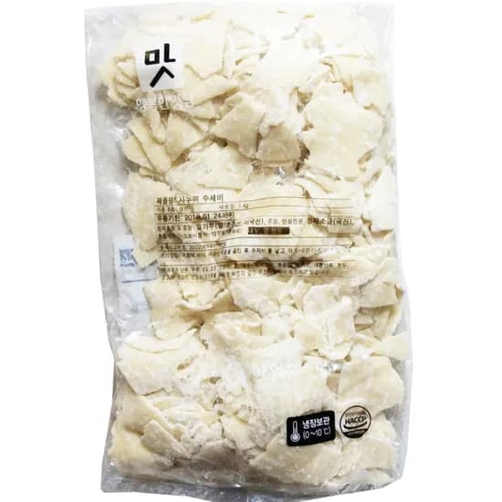 아워홈 사누끼 수제비 냉장 1kg 1개 7,500원