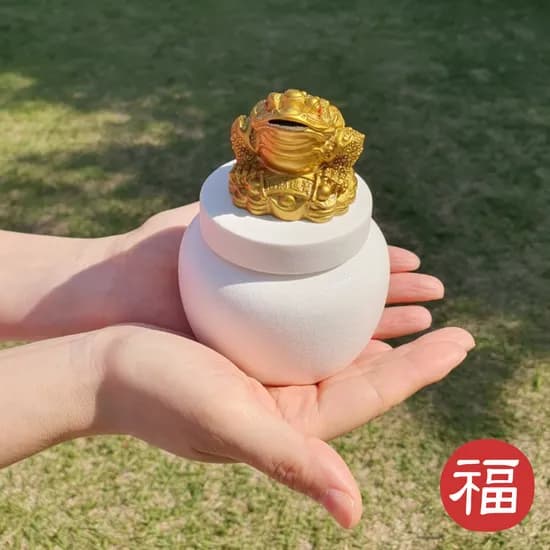 미니 달항아리 삼족두꺼비 소금단지, 미니, 1개