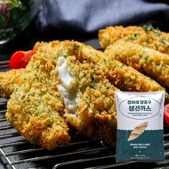 펀쿡 청파래 대구 생선까스 1.2kg 1팩