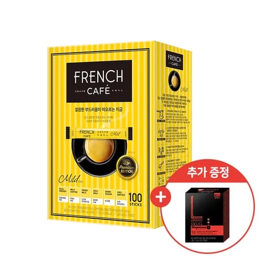 남양 프렌치카페 카페믹스 마일드, 11.1g, 100개입, 1박스 + 루카스나인 시그니처 아메리카노, 1.15g, 10개입, 1박스