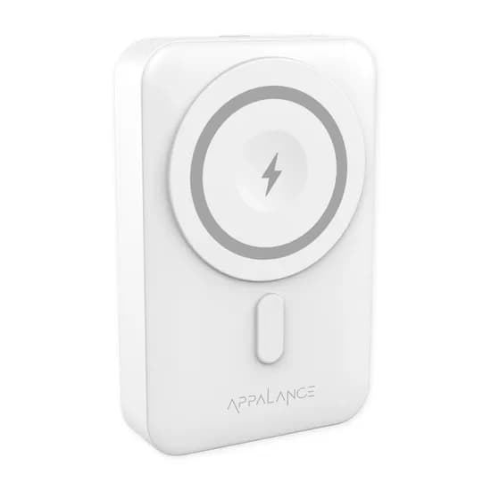 에이팔란스 맥세이프 스탠드형 보조배터리, APXMPB13, 10000mAh, 화이트, 1개