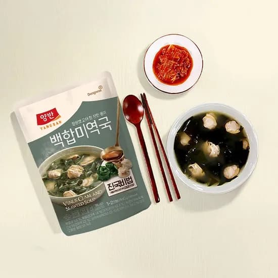 양반 백합미역국, 460g, 5개