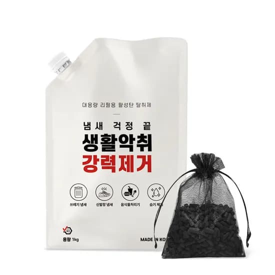 미닉스 음식물 처리기 활성탄 필터 리필, 더 플렌더, MNFD-10G, 1kg, 1개