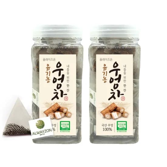 올웨이즈온 국내산 유기농 볶은 우엉차 티백 20개입