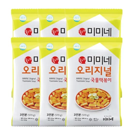 미미네 오리지널 국물떡볶이 570g 6개