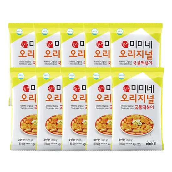 미미네 오리지널 국물떡볶이, 570g, 10봉