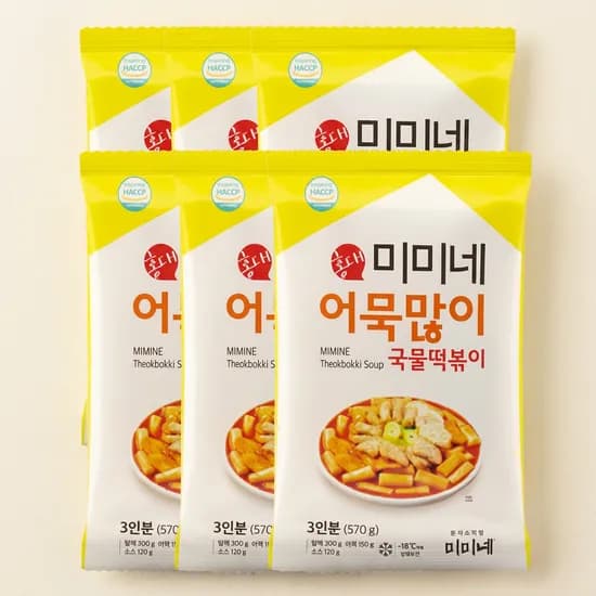 미미네 어묵많이 국물떡볶이 570g 6봉